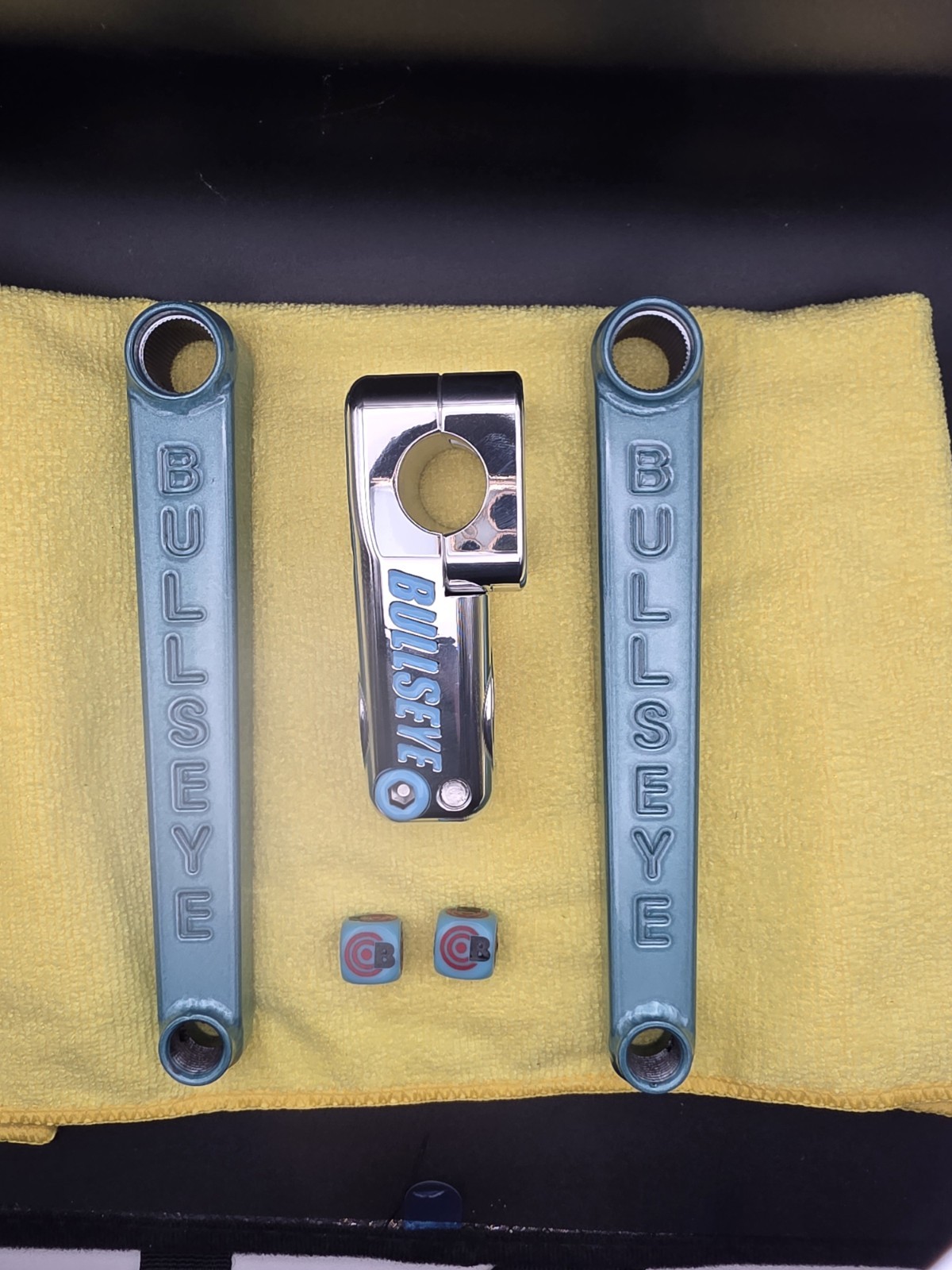 BULLSEYE 🎯 Cranks Exclusive Factory Sample ONEOFONE With Custom Stem Bmx Gt Se