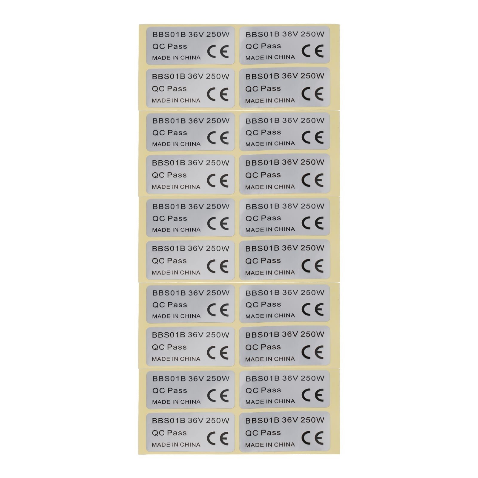 Sticker 20pcs 36V 250W 45x23mm01/BBSHD Components E-Bike E-bicycle
