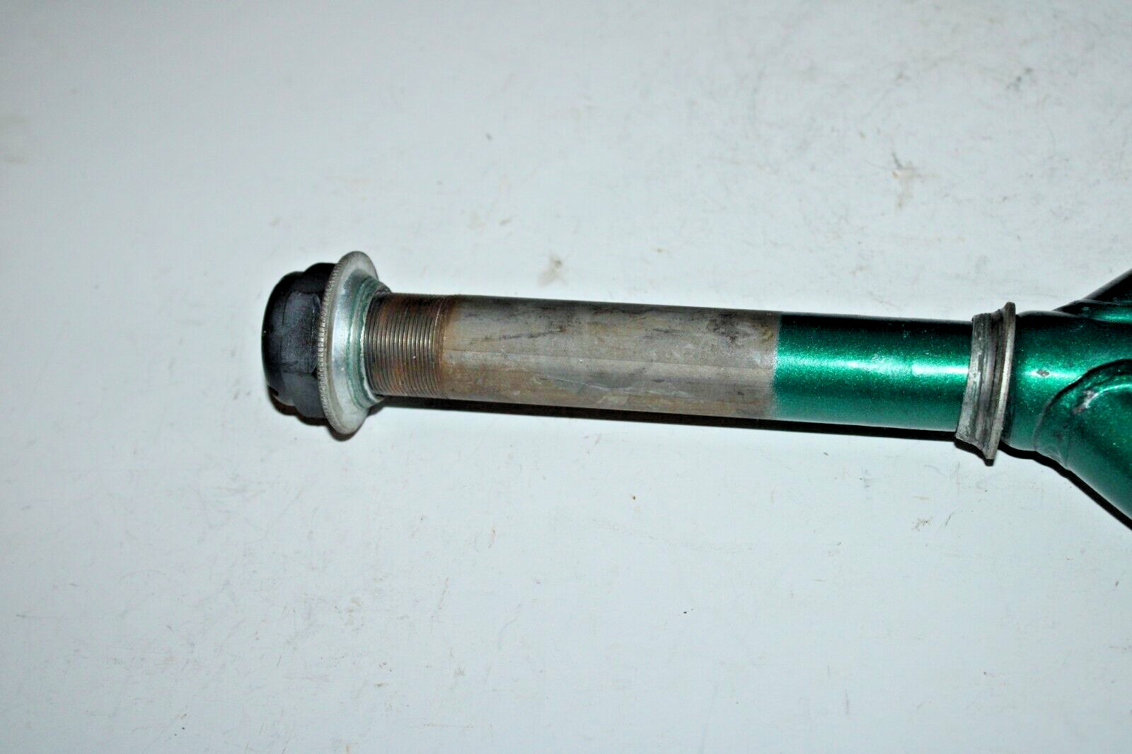 Vintage Touring Road Bike Fork 1″ Threaded 170mm Green Steel Hybrid USA Shipper