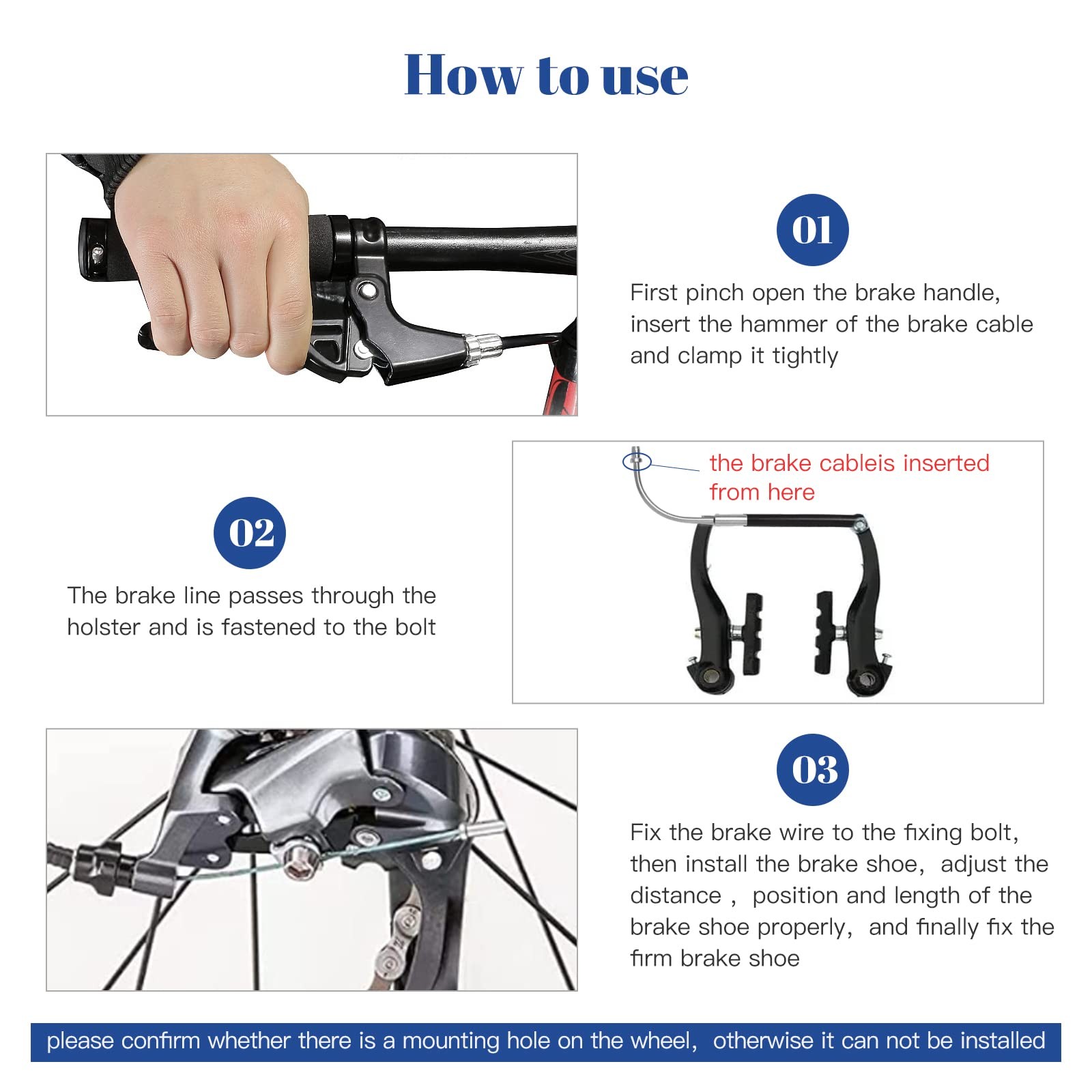 Universal Bike Brake Cable Housing Kit With 1 As shown in the picture, Black