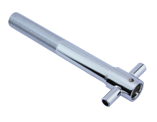 NEW! ORIGINAL! 7 1/2 LONG SPRING FORK STEERING TUBE 22.2 THREADED IN CHROME.
