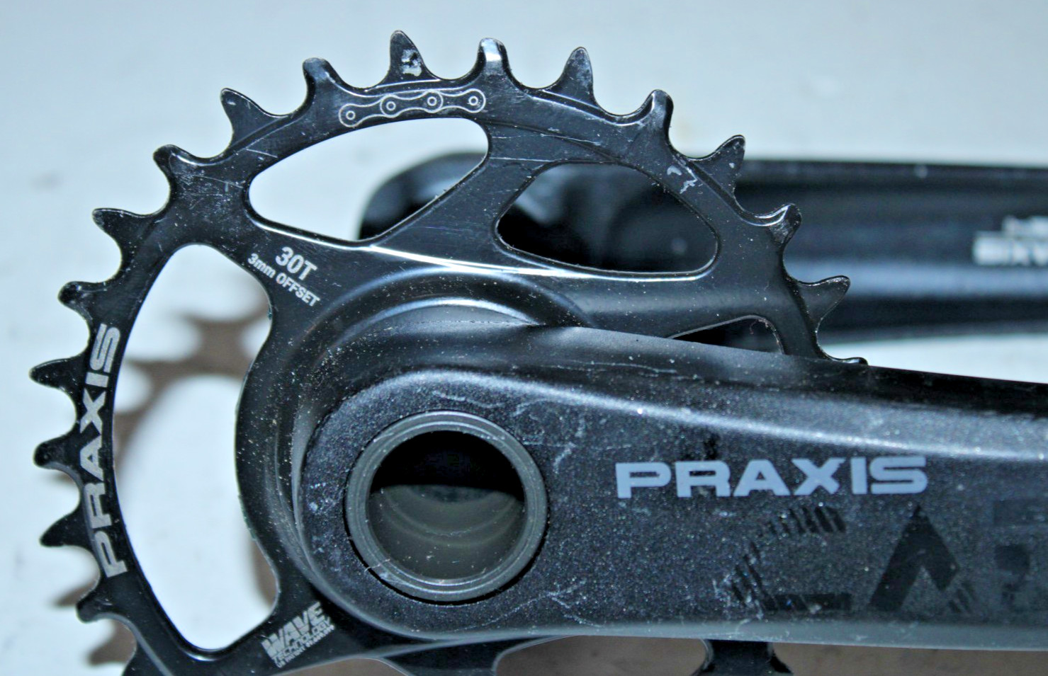 Praxis Works Cadet M24 Single Crank Set Black 175mm Center Mount 30T Gravel CX ~