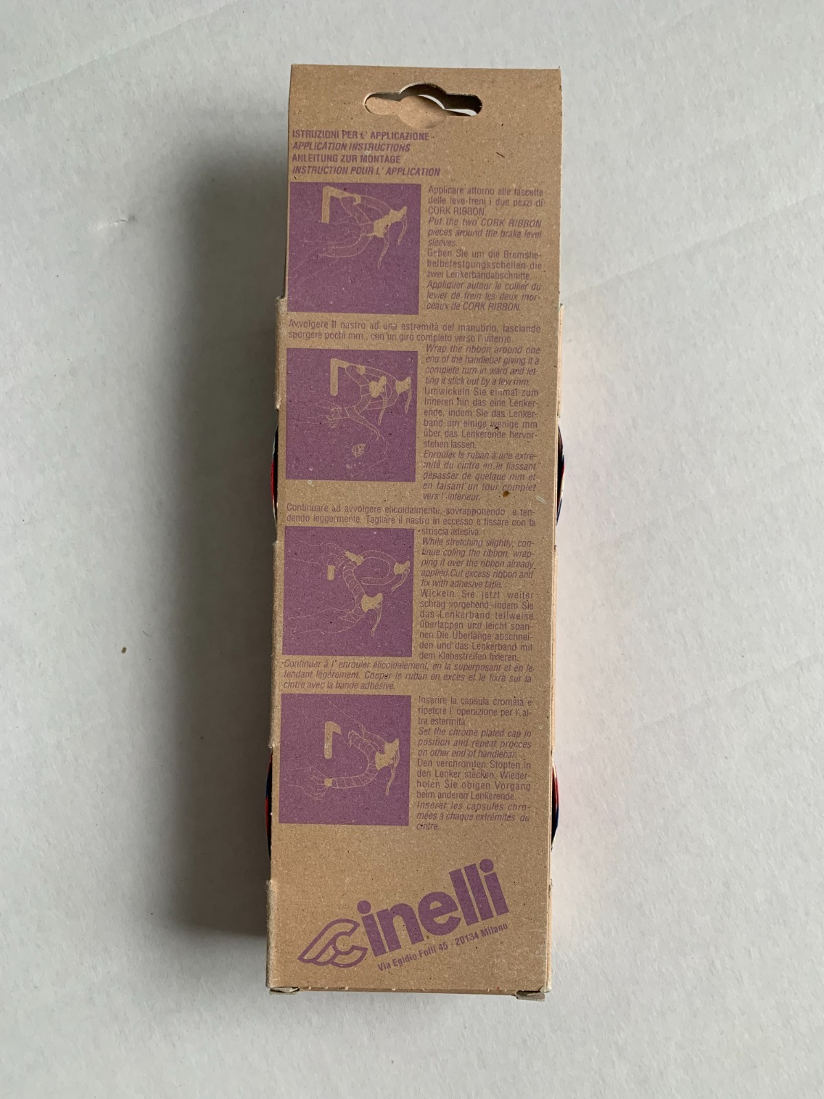Cinelli Cork Ribbon Splash Color Bar Tape – Red/White/Blue