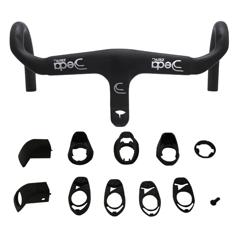 380-440mm Road Carbon Handlebar Internal Wiring Integrated Aero Bar with Spacer
