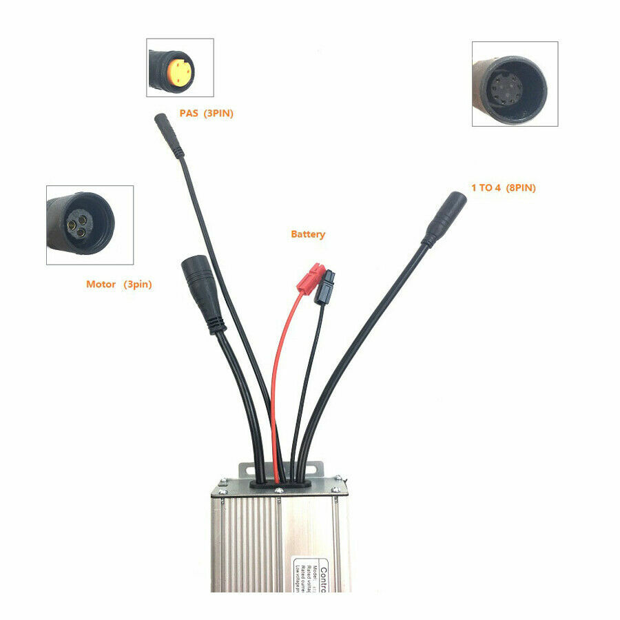 48V 30A KT Waterproof Electric Bicycle Controller For 750W 1000W Brushless Motor