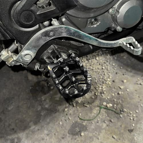 Dirt Bike Foot Pegs CNC Motorcycle Footpegs Rest Pedal Fit for CR125 Black