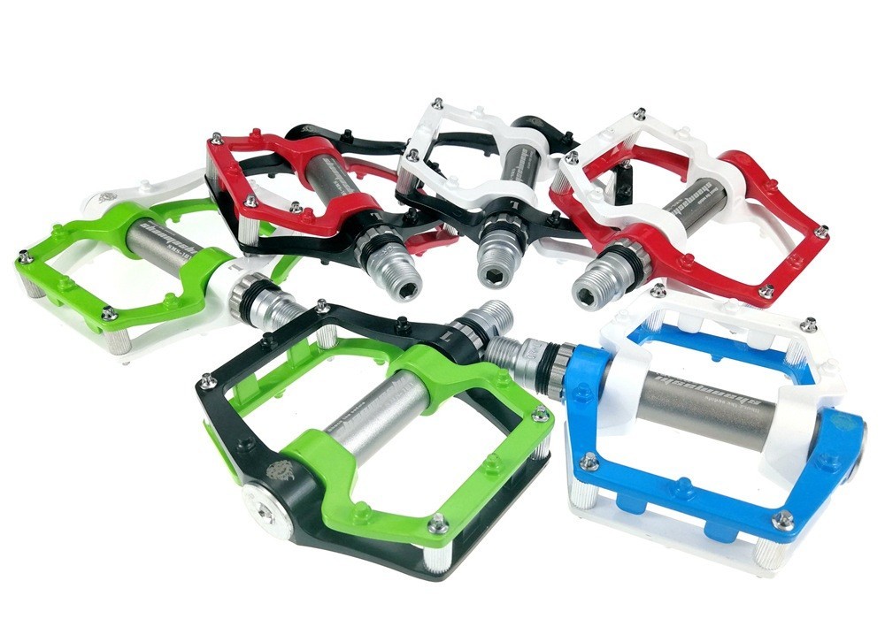 Road MTB Mountain Bike Bicycle Pedal 3 Bearing Aluminum Alloy Flat Pedals USA