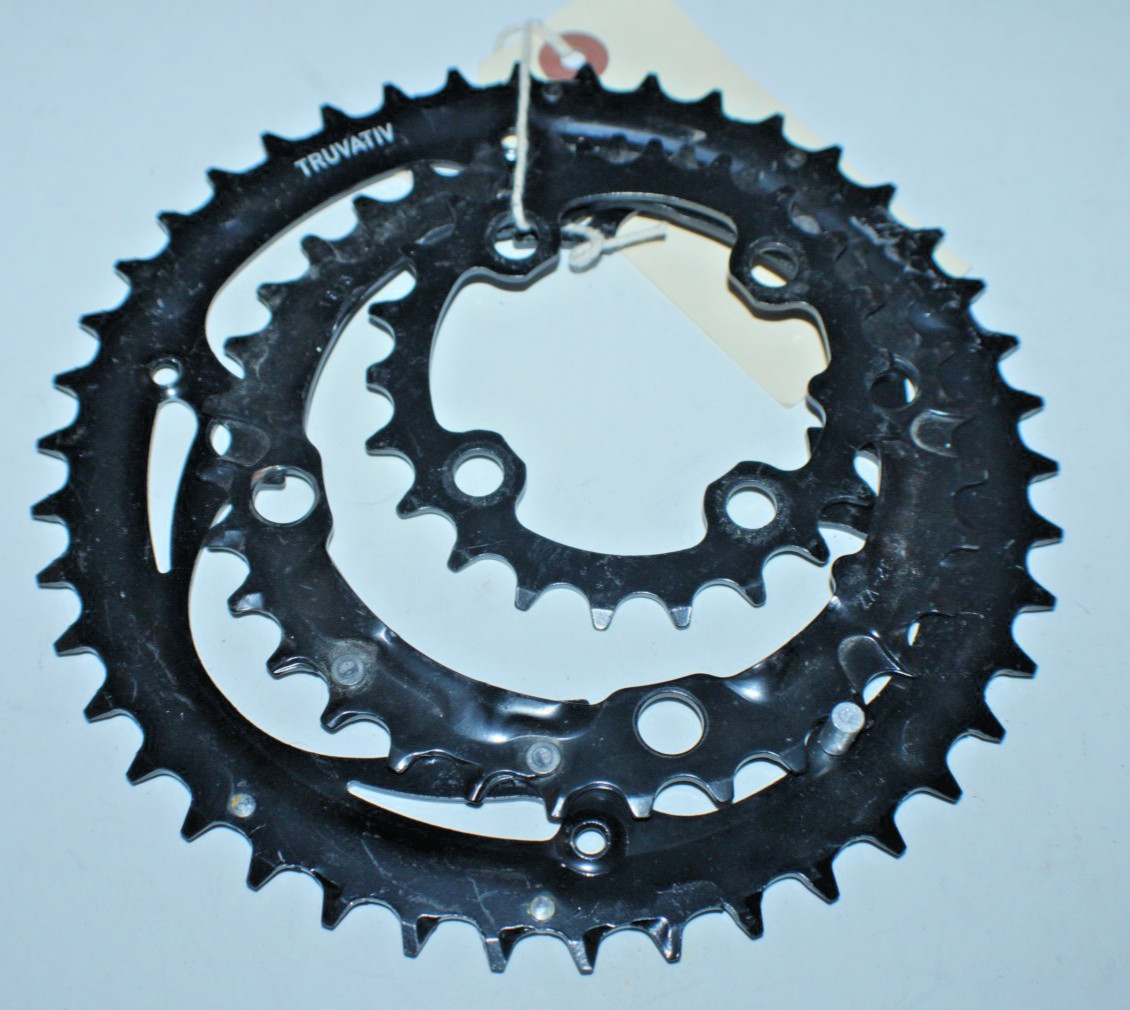 SRAM Truvativ MTB Chain Ring Set or Single Chain Rings Black 42/32/22T BCD104/64