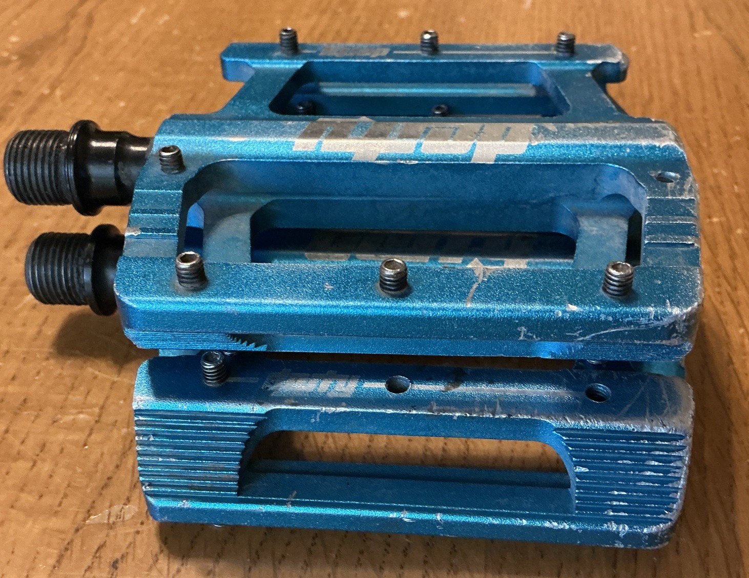 Deity Components ALLOY Flat Platform Pedals Decoy MTB Mountain Bike Blue 9/16″
