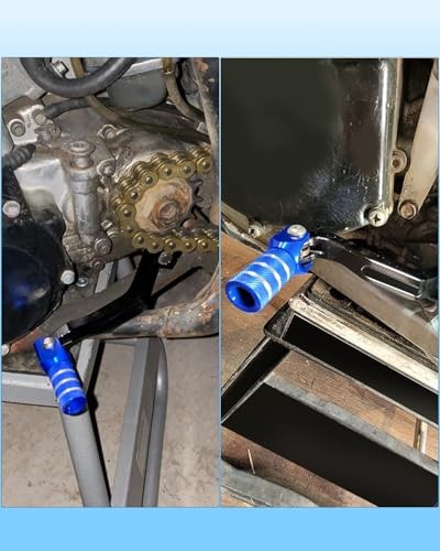 Dirt Bike Shifter,CNC Foldable Motorcycle Gear Shift Lever for YZ85 02 Blue