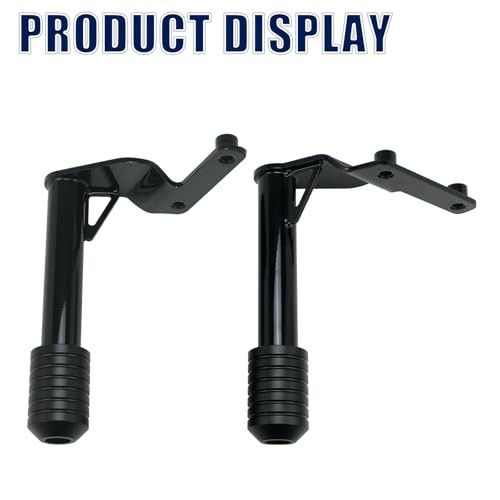 Softail Passenger Peg Crash Bars with CNC Slider End Gloss Black w/Black CNC