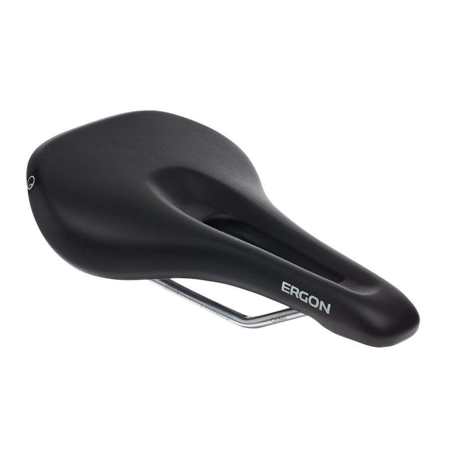 Ergon SM Saddle – Chromoly, Black, Women’s, Medium/Large