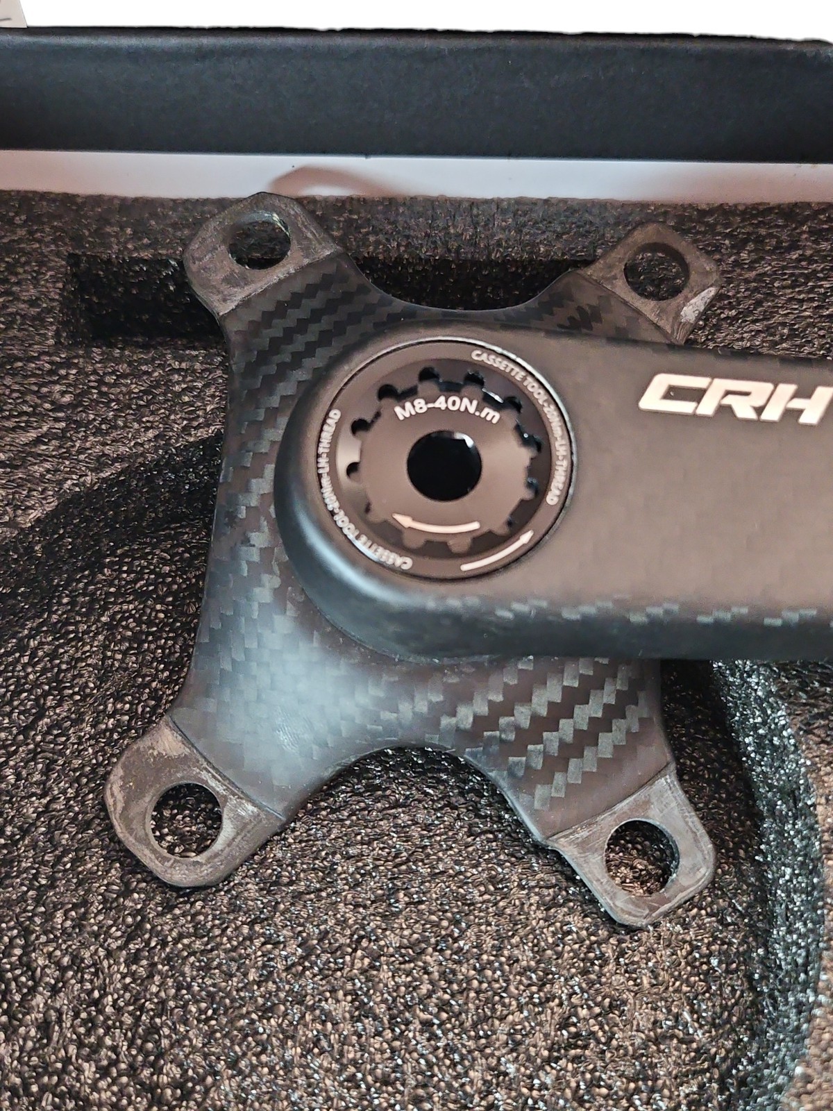 Carbon Road Bike Crankset 277g Ultra Light 24mm Titanium Axle Easton Spider Fit