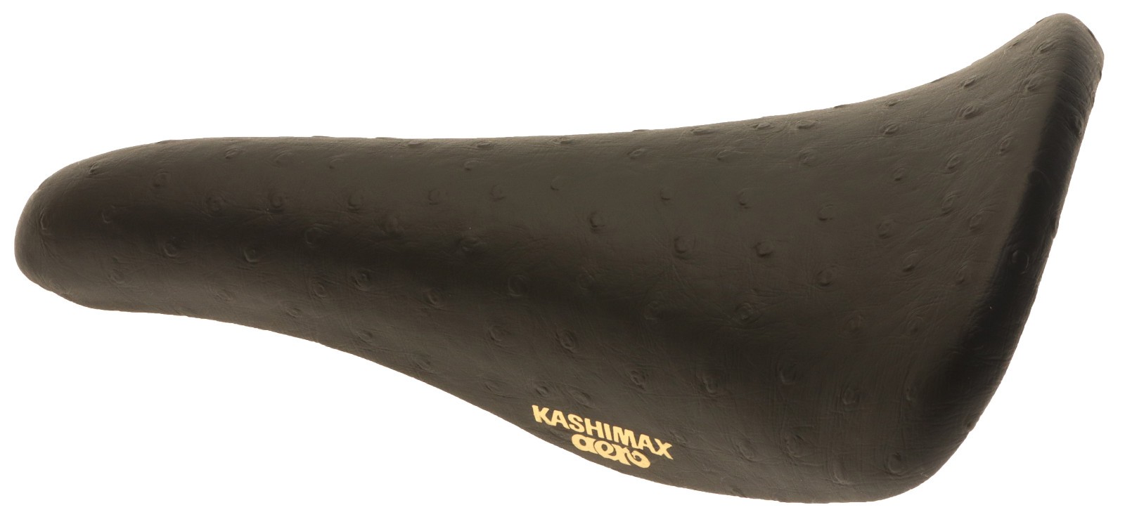 Kashimax Aero AX-2A Saddle Standard Rails Ostrich Textured Vinyl Black NEW
