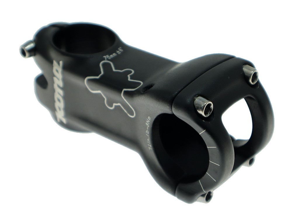 Kona 4-bolt Road Mountain Bike Stem 1 1/8″ x 31.8mm x 75mm x +/-6° Black