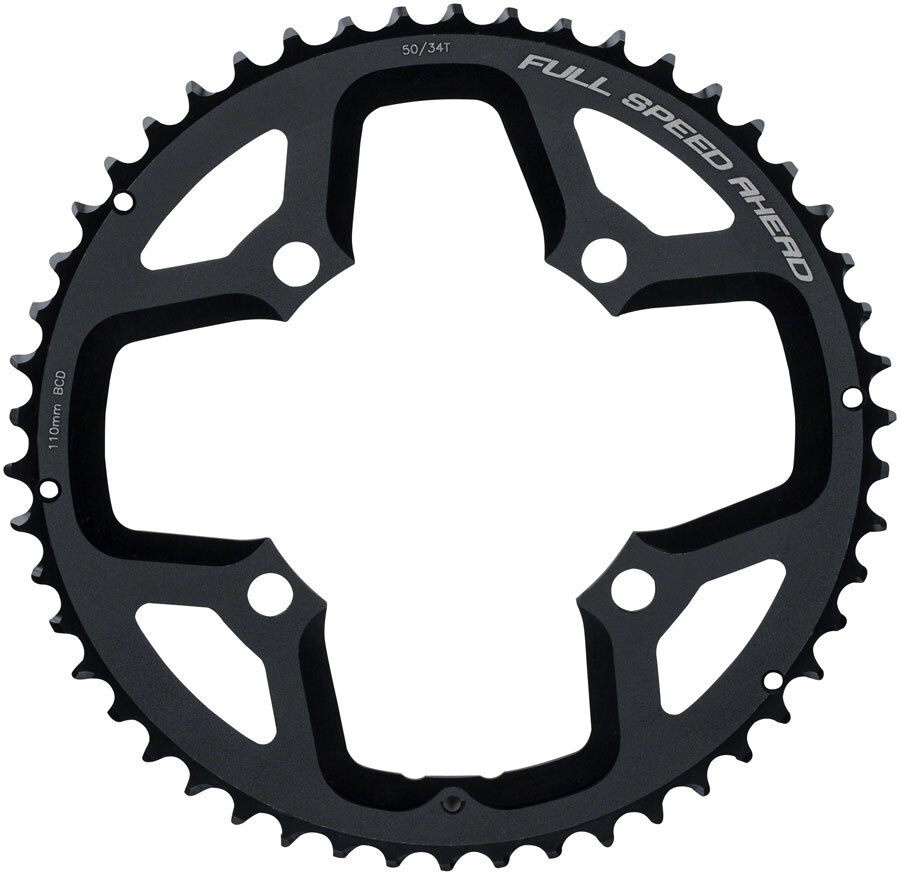 FSA Gossamer ABS Chainring 50t 110 BCD 11-Speed 4-Bolt Aluminum Black N10/N11