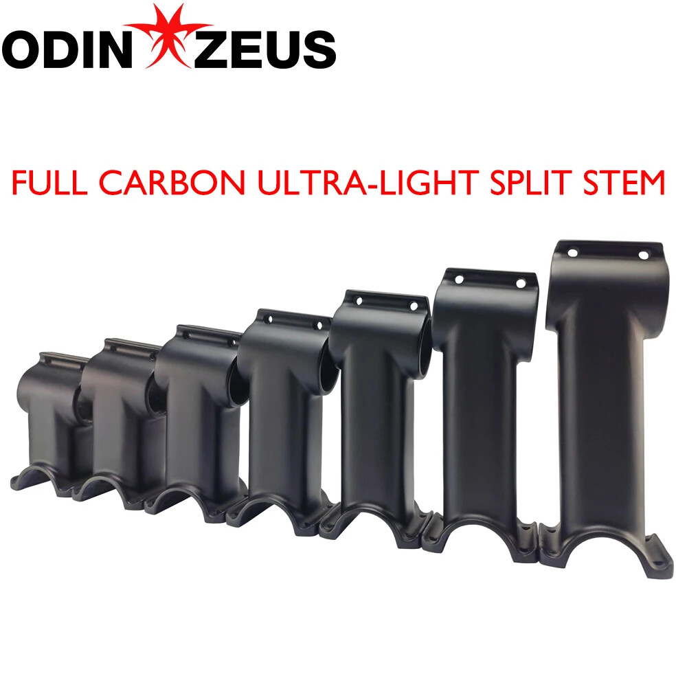 Road / Mountain Bike Carbon Stem 6° 12° 17° 60-120mm Fork Clamp Diameter 31.8mm