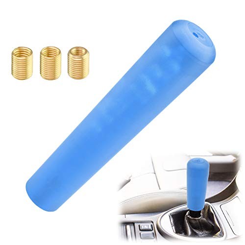 Blue Shift Knob Stick Frosted Matte Crystal Bubble Long Throw 20cm Matte Blue
