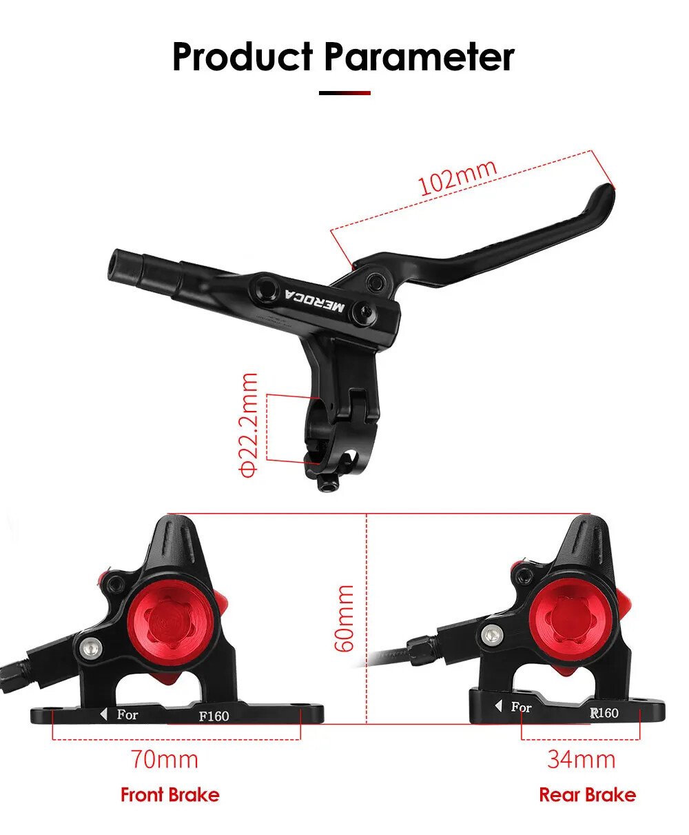 Racing Oil Brake Caliper Sets Racing Road Bike Hydraulic Disc Brake 850/1550mm