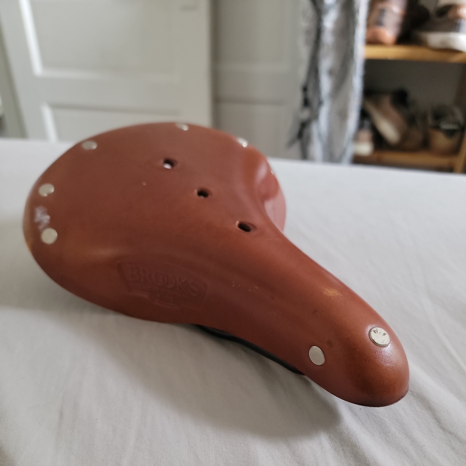 Brooks B17S (Short) Ladies Standard Leather Saddle Honey Brown Bicycle Bike Seat
