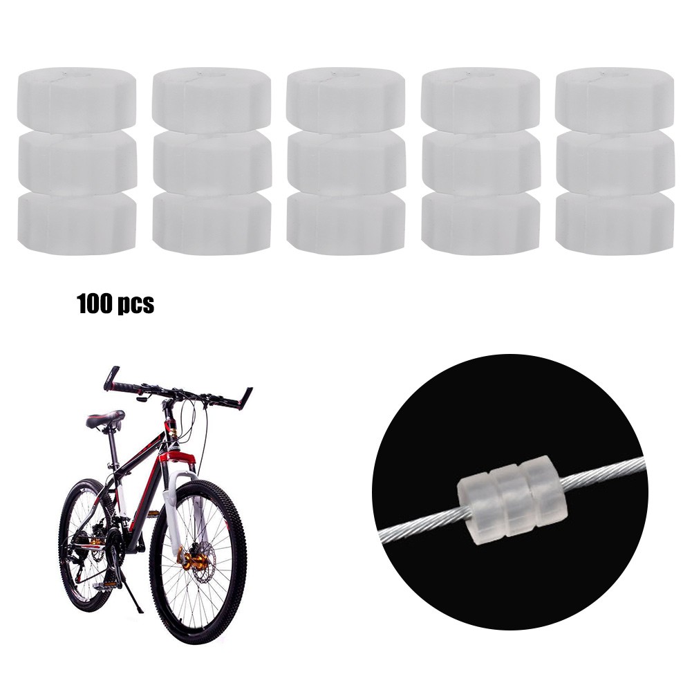 100pcs Bicycle Silicone Brake Cable Protector Soft Long Service Life For MTPG