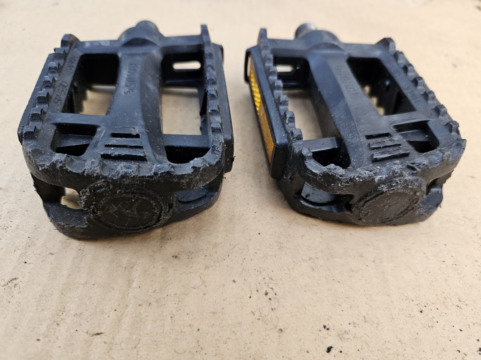 Vintage Sakae Ringo SR SP-530 Mountain Bike Platform Pedals 9/16″ Black Japan