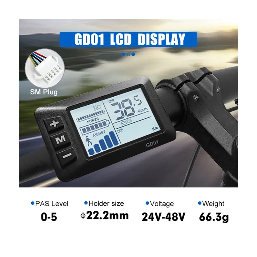 Electric Bicycle JN S866 S900 GD01 UKC1 UKC3 LCD SM/WP Plug Ebike Color Display
