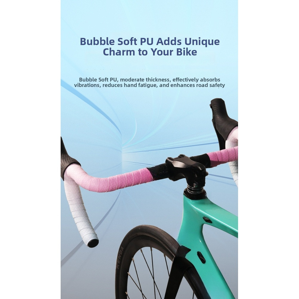 Non Slip Handlebar Tape Gradient Purple Light Blue Green Orange Pink Lake Blue