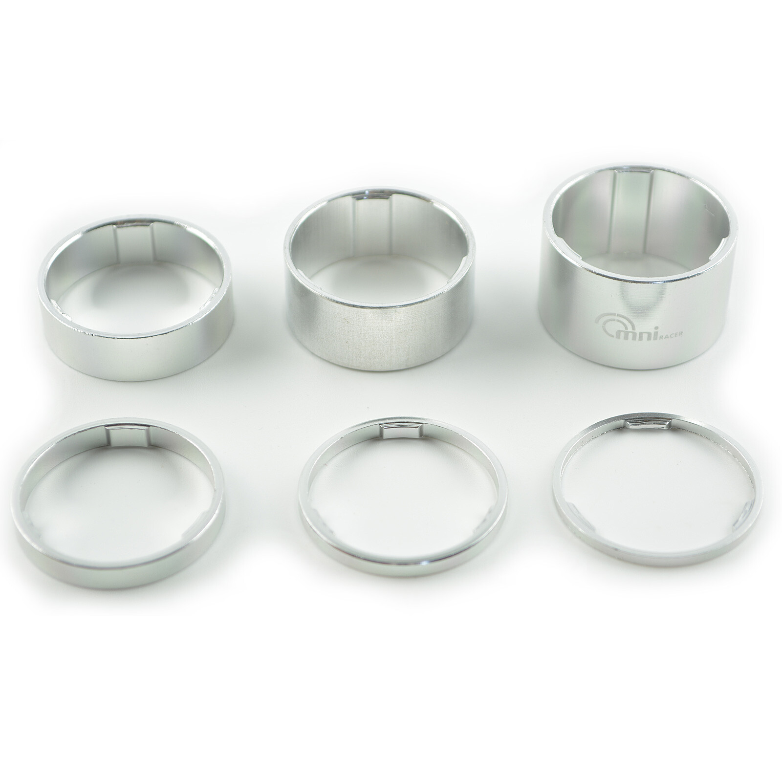 1-1/8″ OMNI Racer WORLDS LIGHTEST Alloy Headset Spacers 2,3,5,10,15,20mm SILVER