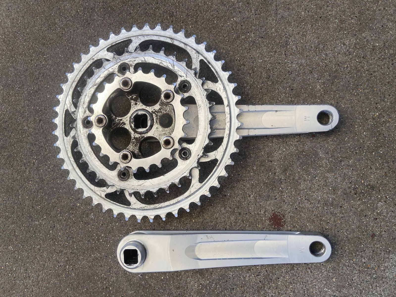 Race Face I-Beam ROAD Crankset Silver