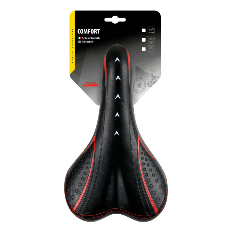 Universal Comfortable Padded MTB Bike Saddle 265x145mm 450g Lamp