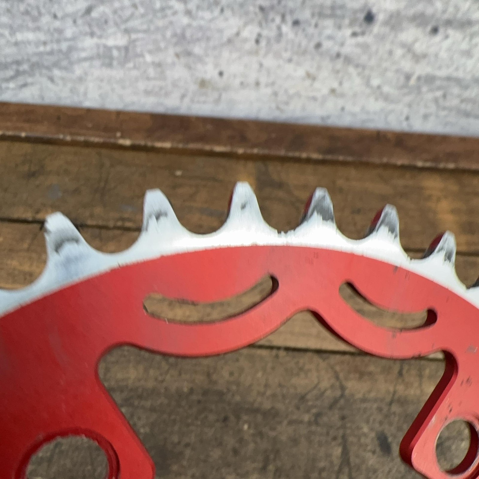 Vintage SNAP BMX 41T Chainring 110 BCD 5-Arm Red Aluminum Bike 41 Tooth