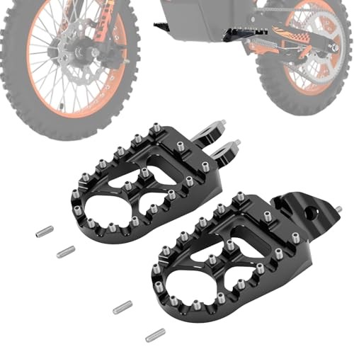 Dirt Bike Foot Pegs, Adjustable Level CNC Aluminum Footpegs Compatible with