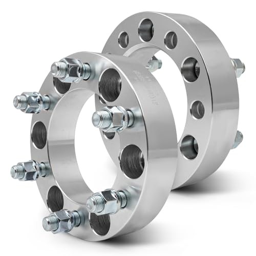 2Pcs 6×5.5 Wheel Spacers 1.5 inch Thread Pitch 14×1.5 Hub Bore 108mm 6 Lug