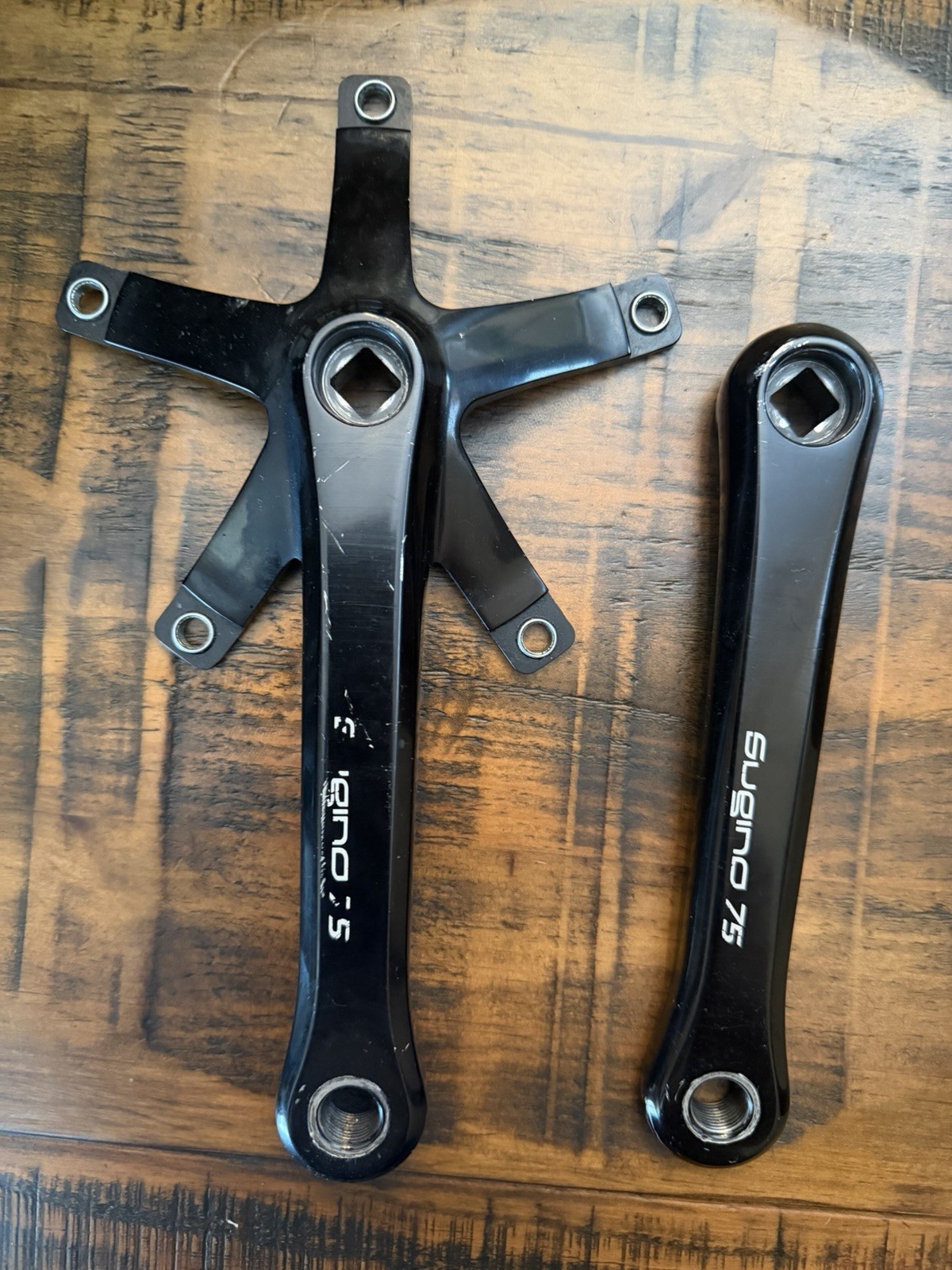 Sugino SG75 Crankset | 165mm | 144bcd | Black | Track