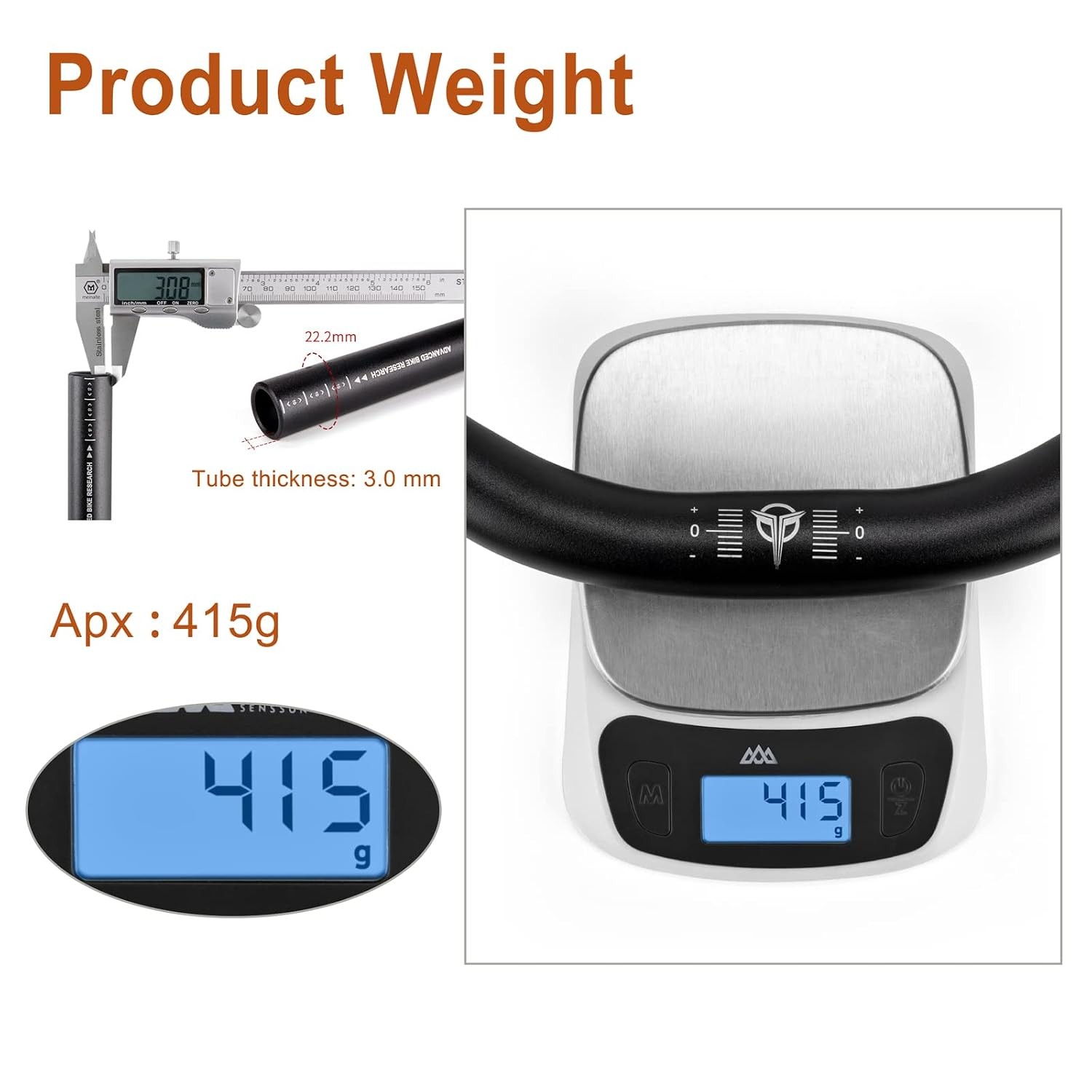 31.8 Bike Handlebar – 25mm, 55mm, 70mm, 90mm,120mm Riser Handlebar – 780mm Alumi
