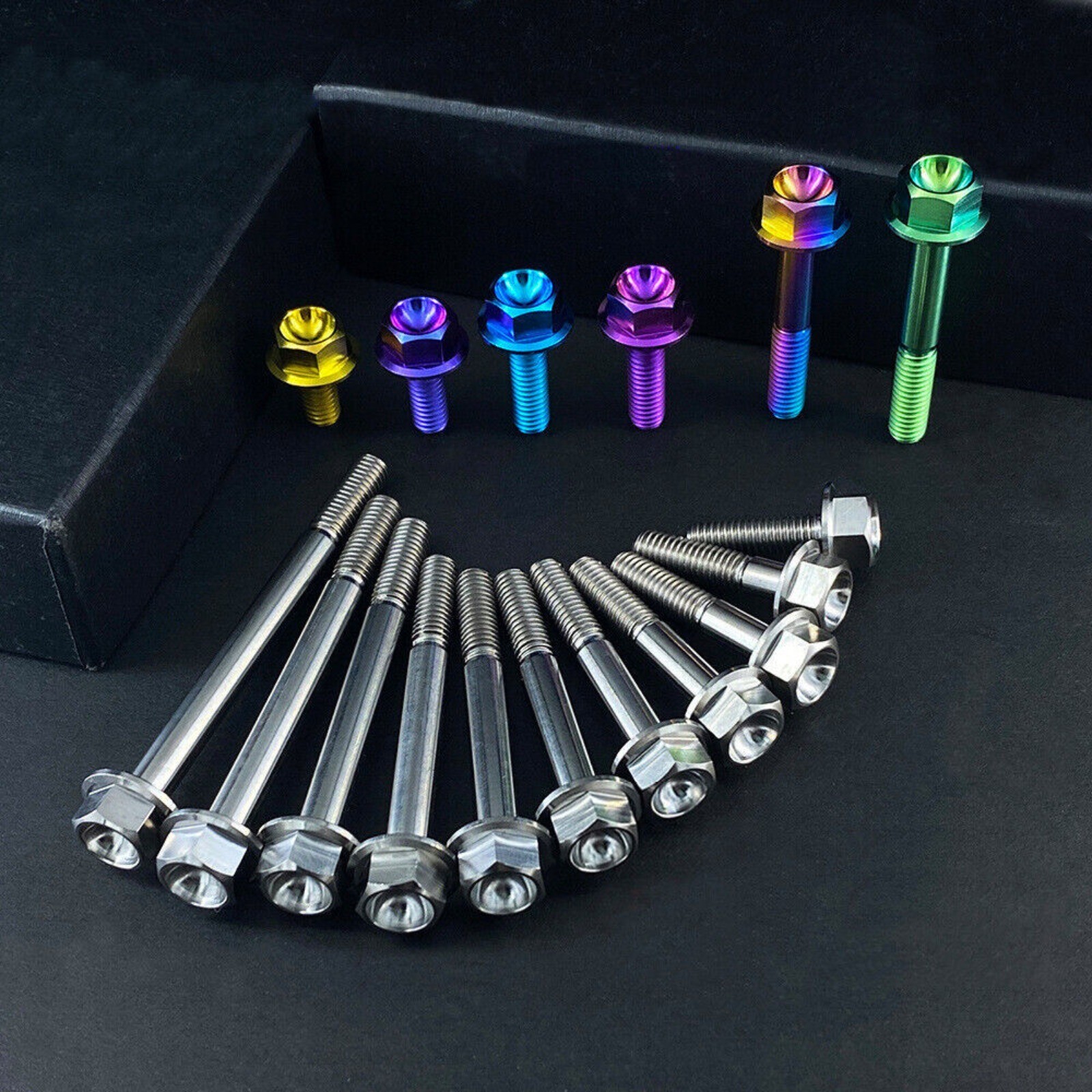 M6 Titanium Bolts Flange Hex Head Screw 10 15 20 25 30 35mm Grade 5 Ti Fastener