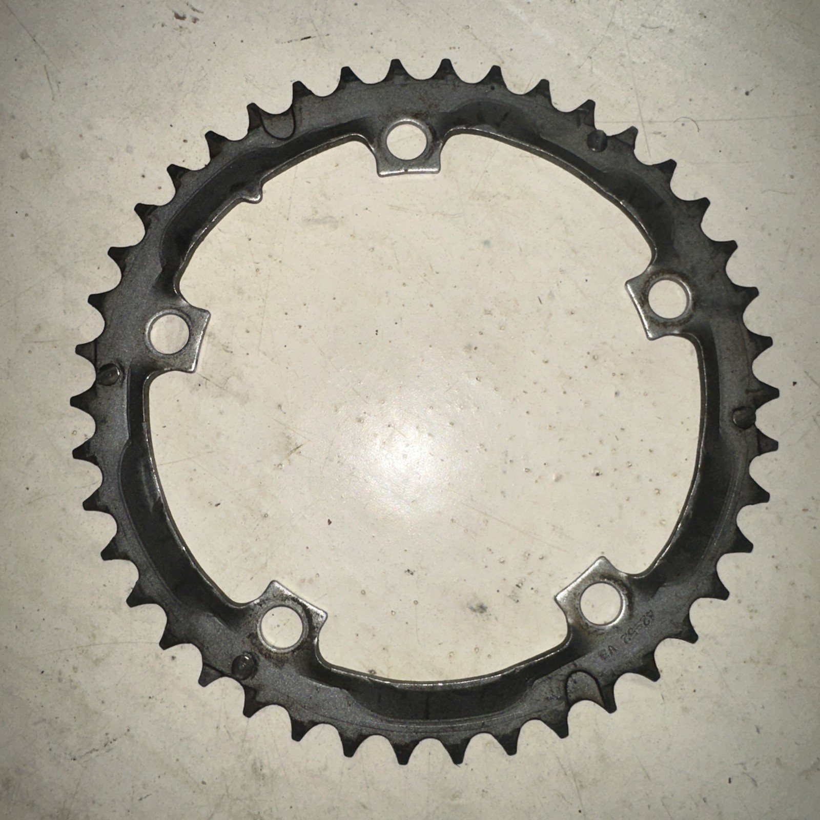Shimano Inner 42 Tooth chainring 42T Silver 130 mm BCD 5 Arm Used For 42-52 V3