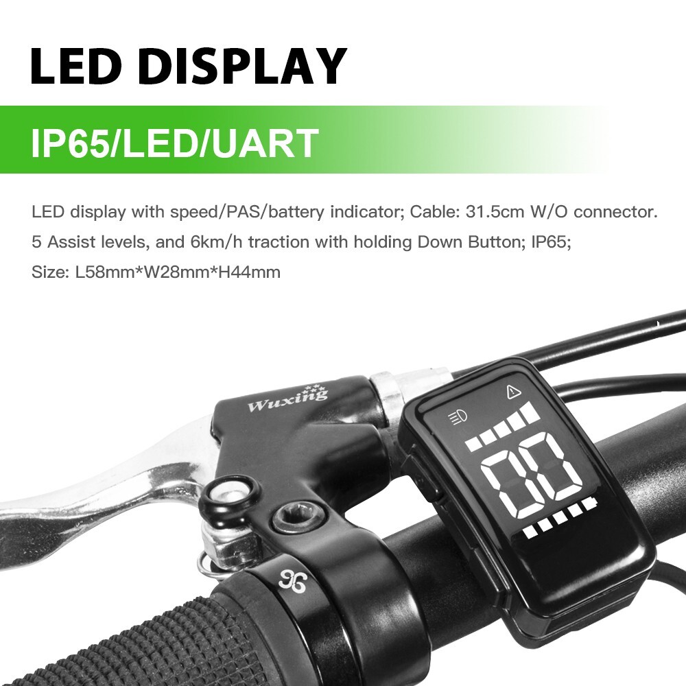 LED Display 5 Assist Levels for YOSE POWER Ebike Kit Only DZ40
