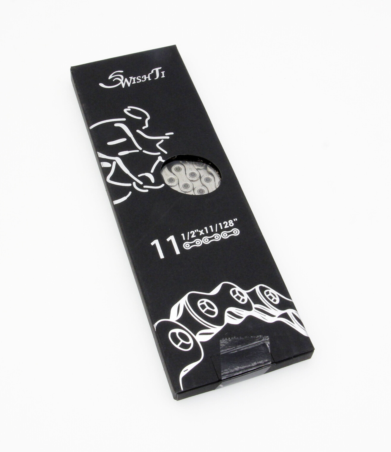 Swishti E11 11-Speed eBike Bicycle Chains 126L For Shimano Bocsh Use In Silver