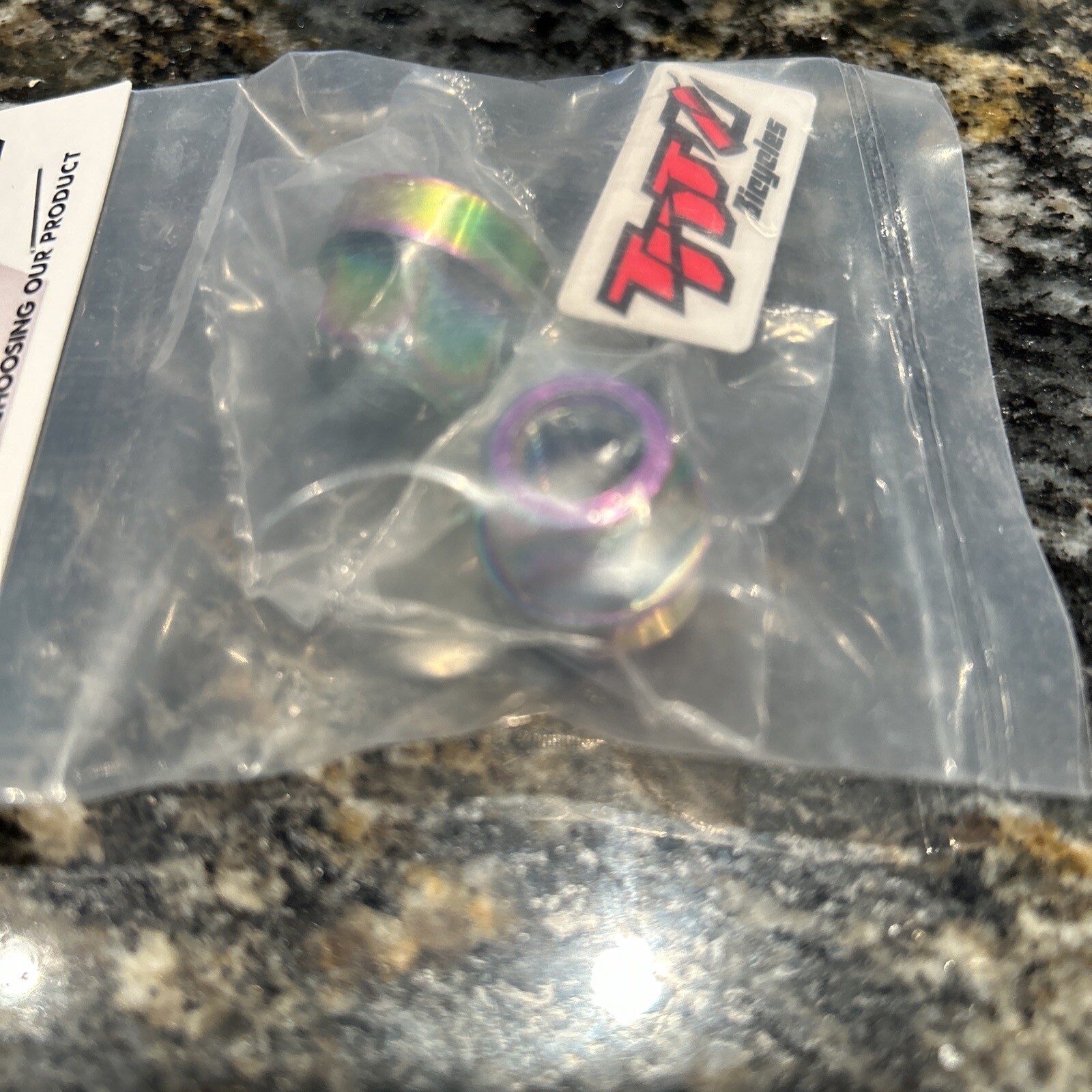 TNT Aluminum Bicycle Axle Nuts 3/8th» 26TPI Pair