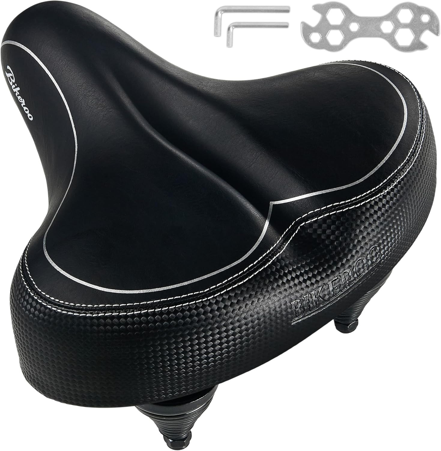 Universal Fit Wide Cruiser Saddle – Faux Leather Comfort Seat for Upgraded Rides