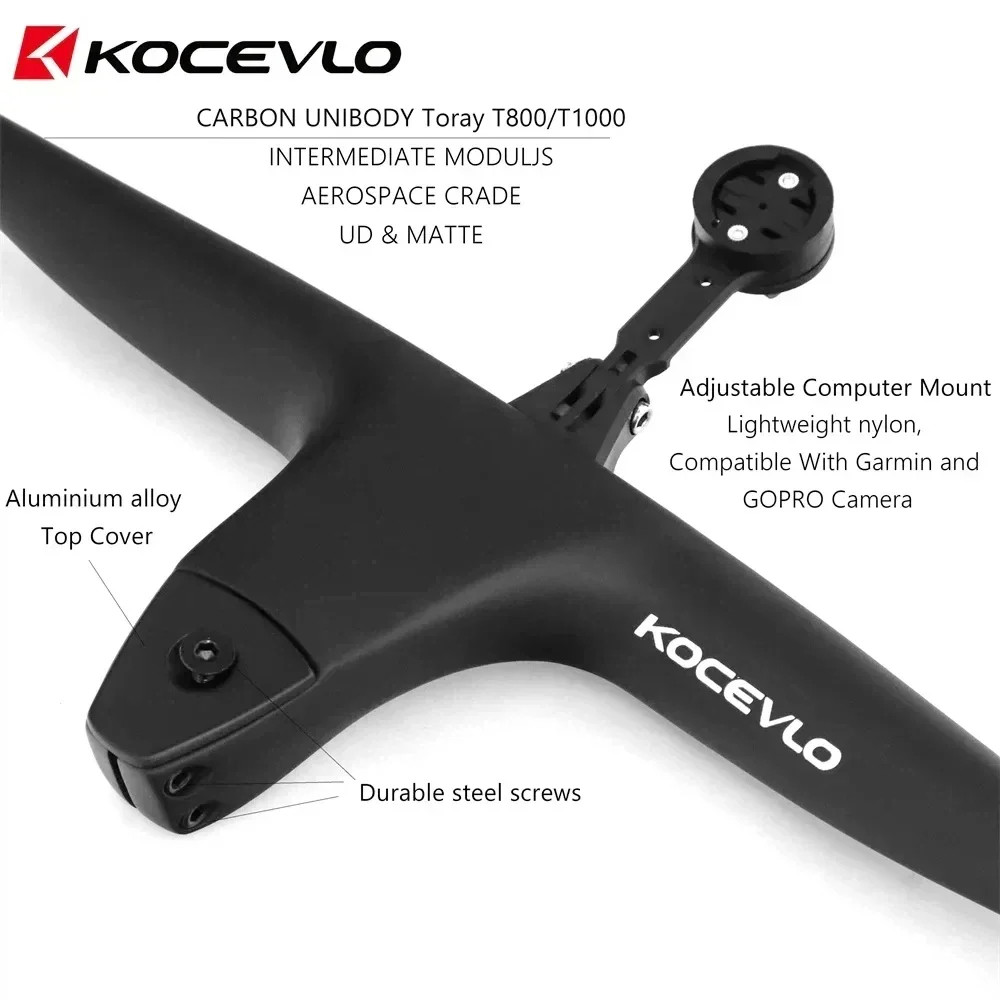 Full Carbon Fiber Integrated Mountain Bike Handlebar -17 Degree 50-90mm Stem