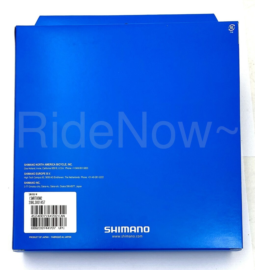 Shimano DEORE XT MTB Bike/e-Bike Disc Brake Rotor SM-RT86 180mm,ICE-TECH,6 bolts