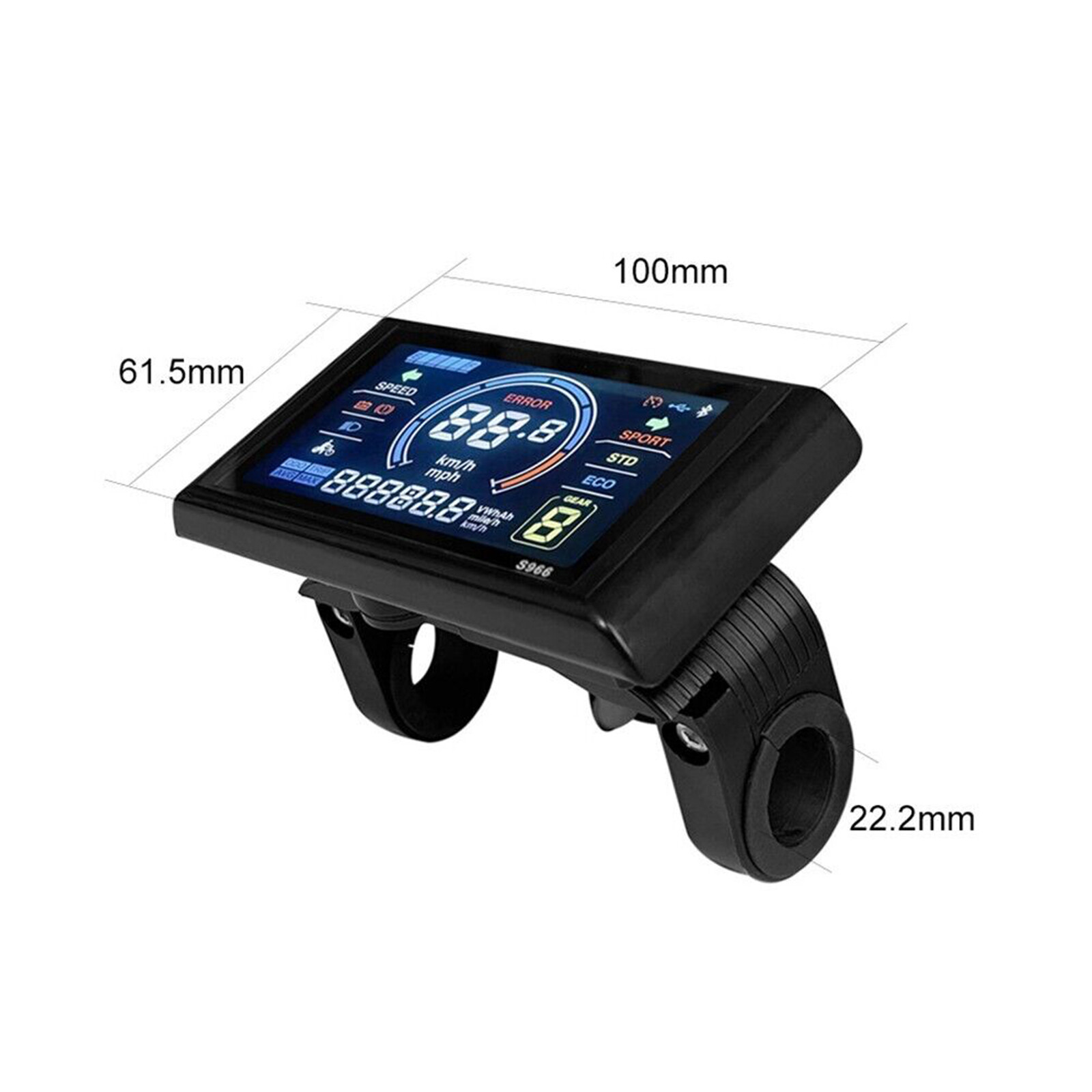 E-bike 24-72V Electric LCD-S966 Control Panel Agreement No.2 Colorful Display
