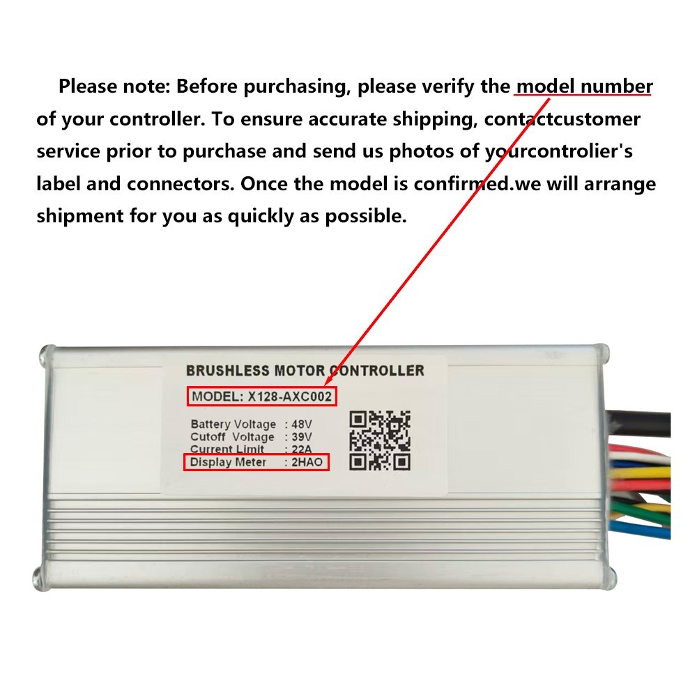 Brushless Motor Controller X128-AXC002 48V 22A Electric Bike Conversion Kit 2HAO