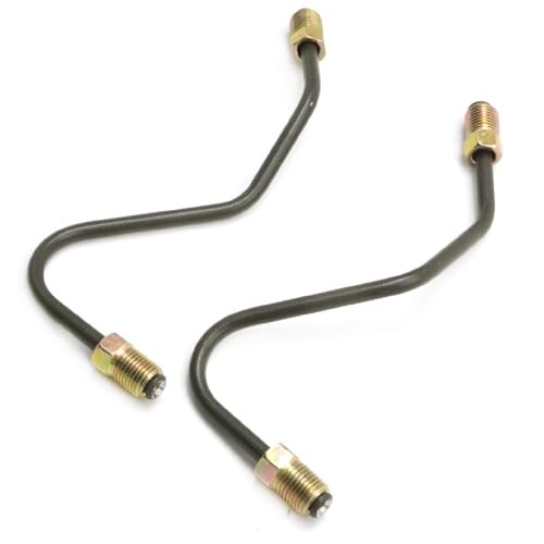 2Pcs Front Brake Caliper Line, Alloy Steel Hose Kit, Replacement for Toyota
