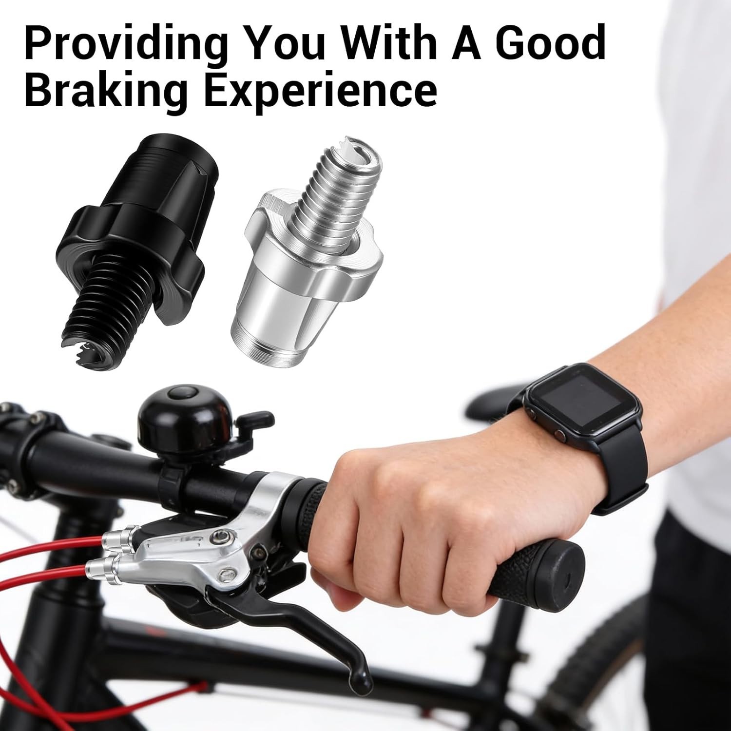 M7 Bike Brake Cable Handle Lever Adjusting Screws, 4 Pack 7mm Bike Brake Adjuste