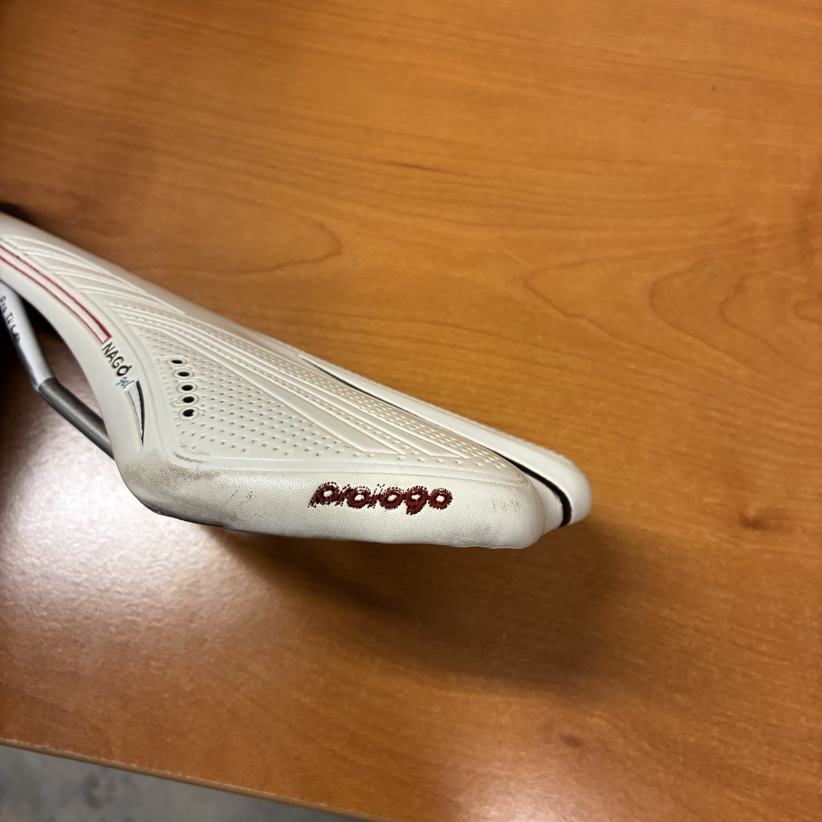 Prologo Nago Gel Ti Bike Saddle White Road Mountain