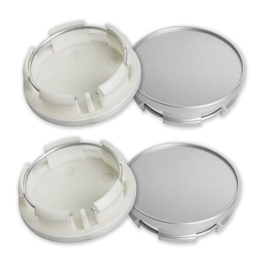 2.5Inch 63MM Wheel Center Caps for Dodge RAM Outer 63MM , Inner 56MM Silver